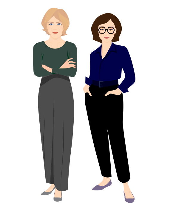 Illustration des deux associées du cabinet