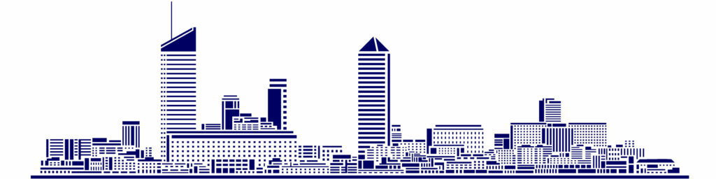 Silhouette de la skyline de Lyon